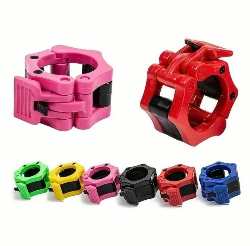 1 Pair Barbell Clamp, Quick Release Barbell Lock Buckle, Weight Plates Collar Clip for Workout Fitness Training & Bodybuilding, Gymtok