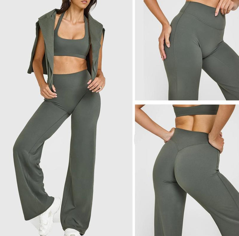 DEEFY Softmotion Straight Leg Bottoms Women Workout Leggings Fitness Gym Outdoor Sports Yoga Pants