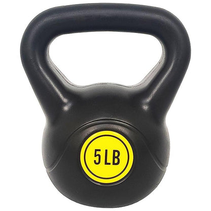 Wide Grip Kettlebell Exercise Fitness Weight Set, 4-Pieces: 5Lb, 10Lb, 15Lb and 20Lb Kettlebells