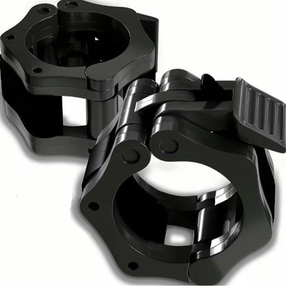 1 Pair Barbell Clamp, Quick Release Barbell Lock Buckle, Weight Plates Collar Clip for Workout Fitness Training & Bodybuilding, Gymtok
