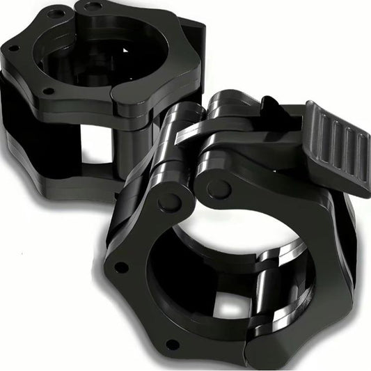 1 Pair Barbell Clamp, Quick Release Barbell Lock Buckle, Weight Plates Collar Clip for Workout Fitness Training & Bodybuilding, Gymtok