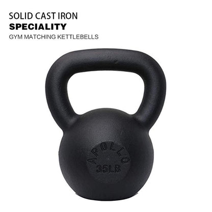 35LB Powder Coated Cast Iron Unisex Fitness Kettlebell Gym Unisex Kettlebell
