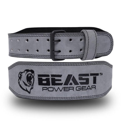 Weight Lifting Belt 4Inch Leather Belt with Free Wrap - Foam Padded Back Support Gym Belt for Bodybuilding Squat Deadlift Weight Belt, Weightlifting Belt Men Women