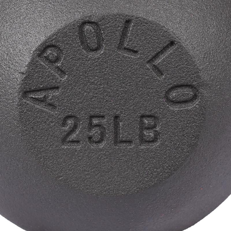 25LB Powder Coated Cast Iron Kettlebell for Unisex Fitness Training with 12 Months Warranty Kettlebell