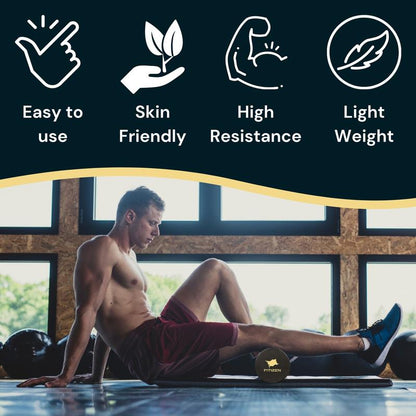Foam Roller - Extra Large - 36 X 6 Inches - Textured for Muscle Massage, Physical Therapy, Pilates, Yoga, Exercise Equipment by Fitnation