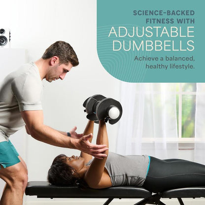 Adjustable 25Lb Dumbells - Home Gym Training Adjustable Dumbbells