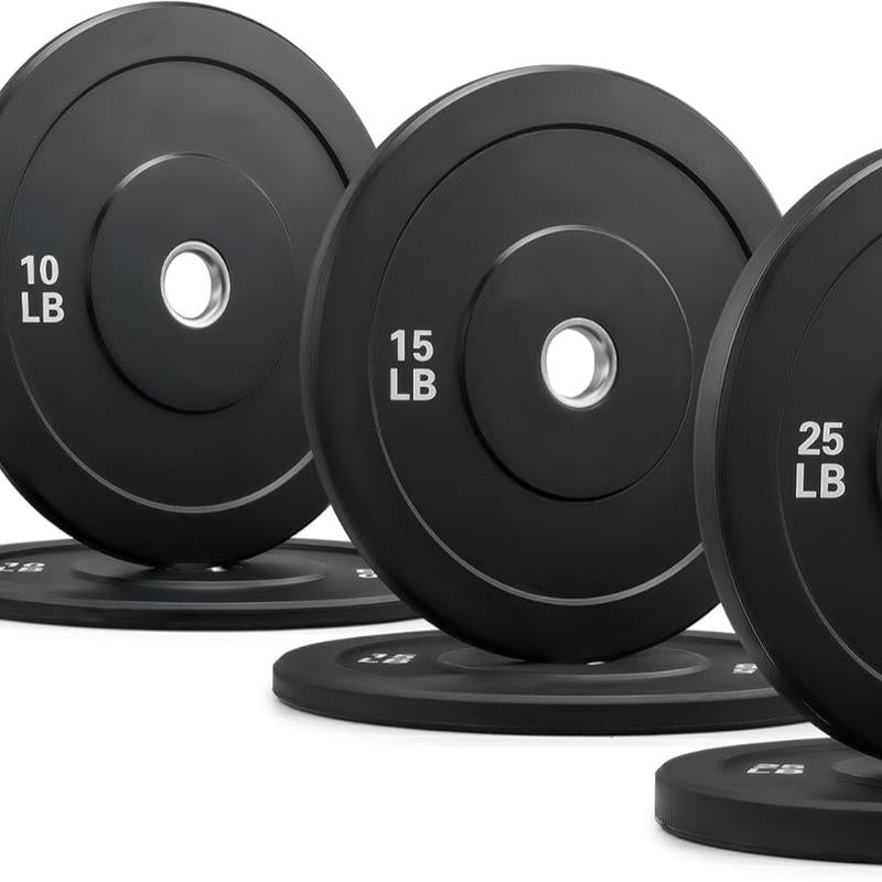 【September Restock】Zelus Weight Plate Set,Multi-Function Plate Set Twin 2" Bumper Plates, Olympic Weight Set with Rubber Barbell Dumbbell Plates Stainless Steel Inserts for Pro or Home/Outdoorfun Gym,Fitness,All Seasons,Gift Idea