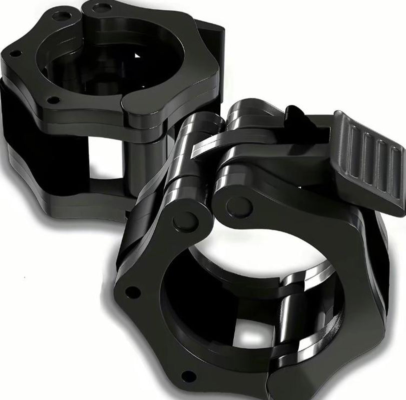 1 Pair Barbell Clamp, Quick Release Barbell Lock Buckle, Weight Plates Collar Clip for Workout Fitness Training & Bodybuilding, Gymtok
