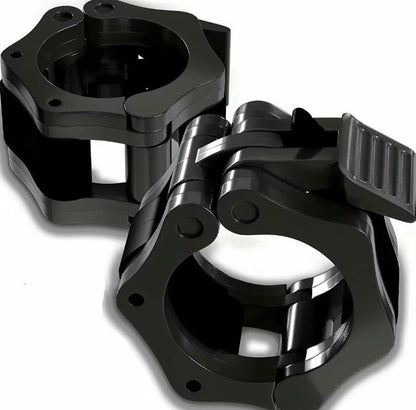 1 Pair Barbell Clamp, Quick Release Barbell Lock Buckle, Weight Plates Collar Clip for Workout Fitness Training & Bodybuilding, Gymtok
