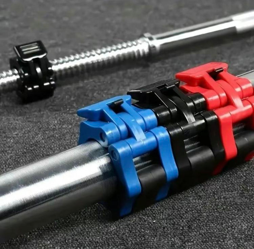 1 Pair Barbell Clamp, Quick Release Barbell Lock Buckle, Weight Plates Collar Clip for Workout Fitness Training & Bodybuilding, Gymtok
