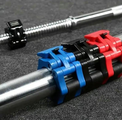 1 Pair Barbell Clamp, Quick Release Barbell Lock Buckle, Weight Plates Collar Clip for Workout Fitness Training & Bodybuilding, Gymtok