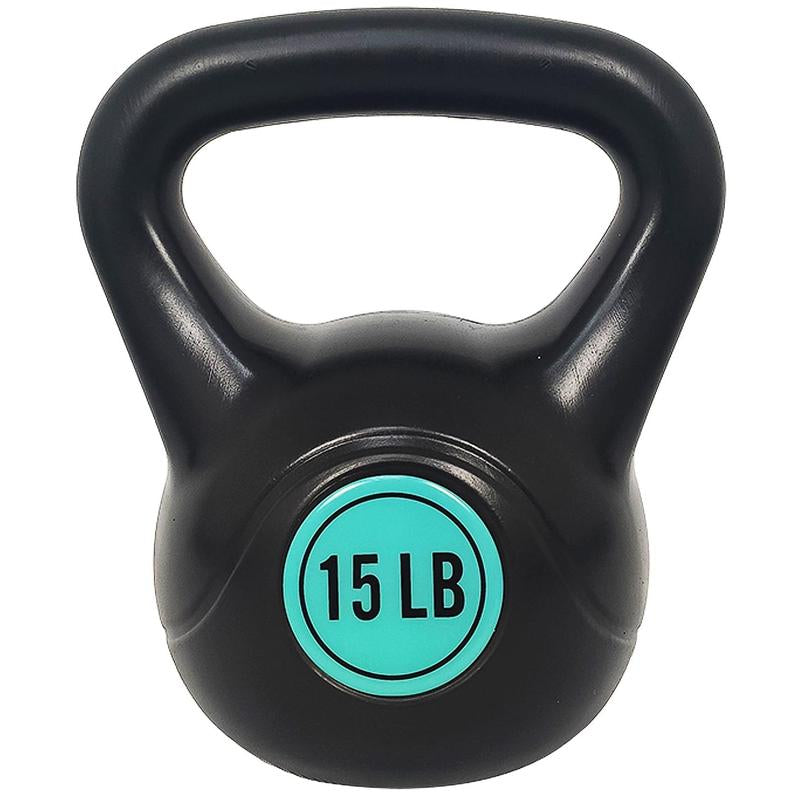 Wide Grip Kettlebell Exercise Fitness Weight Set, 4-Pieces: 5Lb, 10Lb, 15Lb and 20Lb Kettlebells