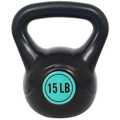 Wide Grip Kettlebell Exercise Fitness Weight Set, 4-Pieces: 5Lb, 10Lb, 15Lb and 20Lb Kettlebells