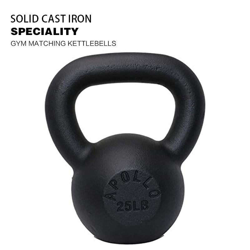 25LB Powder Coated Cast Iron Kettlebell for Unisex Fitness Training with 12 Months Warranty Kettlebell