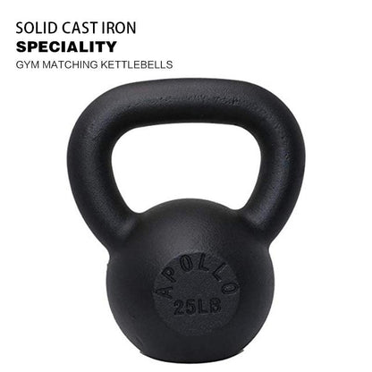 25LB Powder Coated Cast Iron Kettlebell for Unisex Fitness Training with 12 Months Warranty Kettlebell