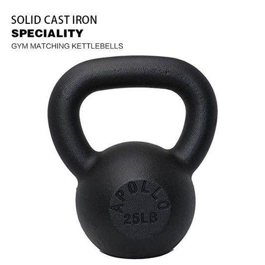 25LB Powder Coated Cast Iron Kettlebell for Unisex Fitness Training with 12 Months Warranty Kettlebell