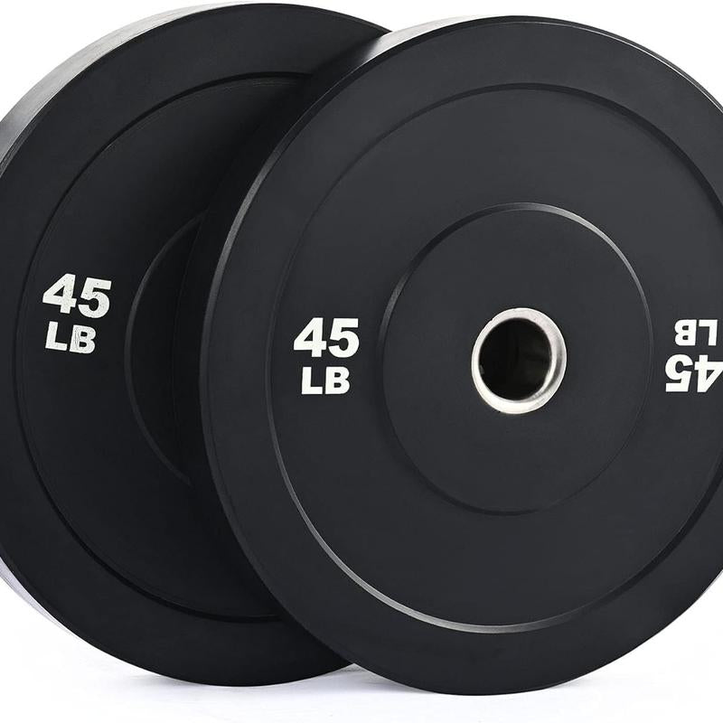 【September Restock】Zelus Weight Plate Set,Multi-Function Plate Set Twin 2" Bumper Plates, Olympic Weight Set with Rubber Barbell Dumbbell Plates Stainless Steel Inserts for Pro or Home/Outdoorfun Gym,Fitness,All Seasons,Gift Idea