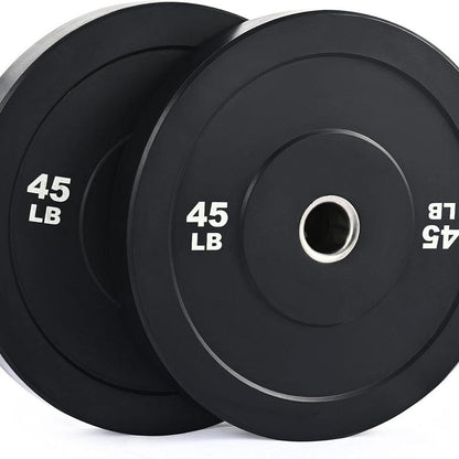 【September Restock】Zelus Weight Plate Set,Multi-Function Plate Set Twin 2" Bumper Plates, Olympic Weight Set with Rubber Barbell Dumbbell Plates Stainless Steel Inserts for Pro or Home/Outdoorfun Gym,Fitness,All Seasons,Gift Idea