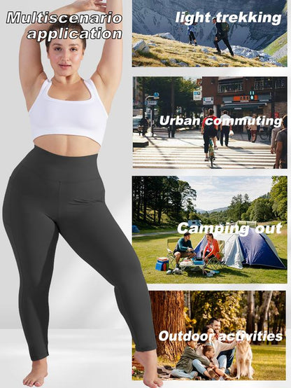 5PCS Soft Leggings for Women High Waisted Tummy Control with Pockets Workout Yoga High Waisted the Hugger Legging Gym Sports Tight Stylish Activewear
