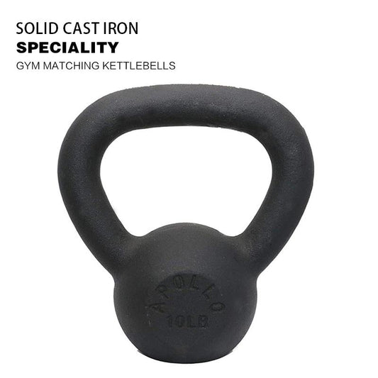 10LB Powder Coated Cast Iron Unisex Fitness Kettlebell Gym Unisex Kettlebell