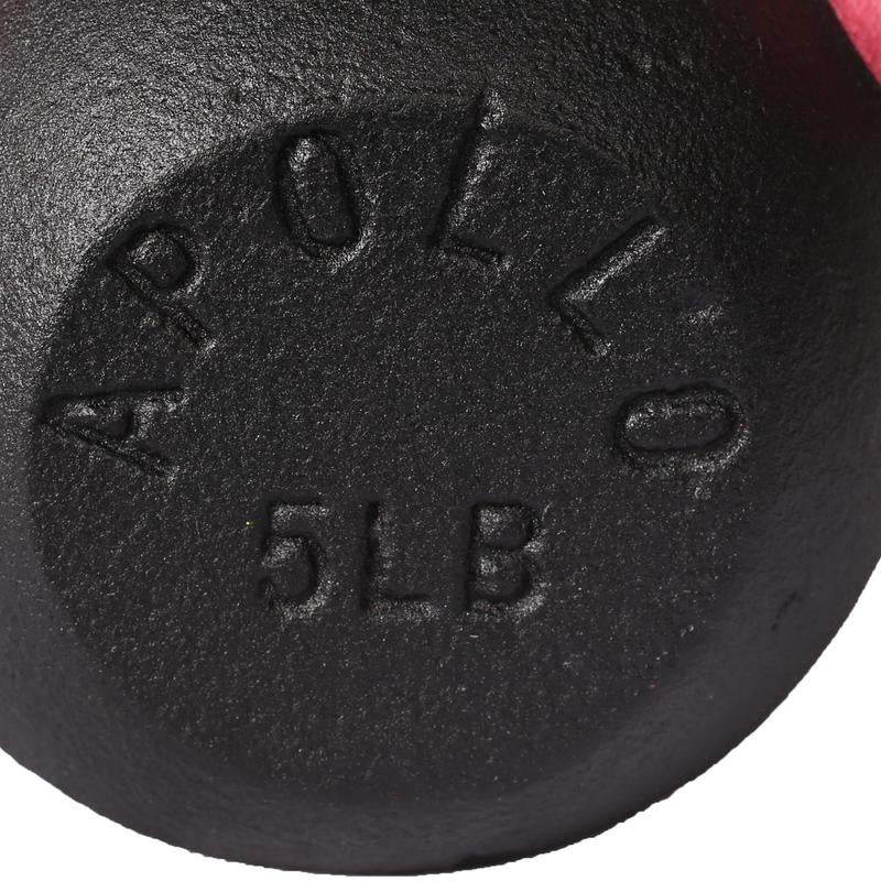 5LB Powder Coated Cast Iron Unisex Fitness Kettlebell Gym Unisex Kettlebell