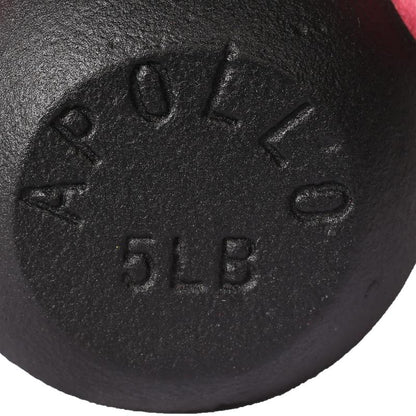 5LB Powder Coated Cast Iron Unisex Fitness Kettlebell Gym Unisex Kettlebell