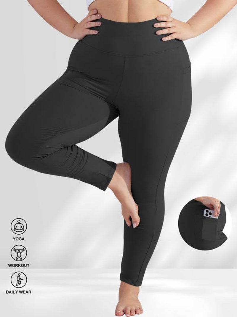 5PCS Soft Leggings for Women High Waisted Tummy Control with Pockets Workout Yoga High Waisted the Hugger Legging Gym Sports Tight Stylish Activewear
