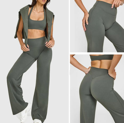 DEEFY Softmotion Straight Leg Bottoms Women Workout Leggings Fitness Gym Outdoor Sports Yoga Pants