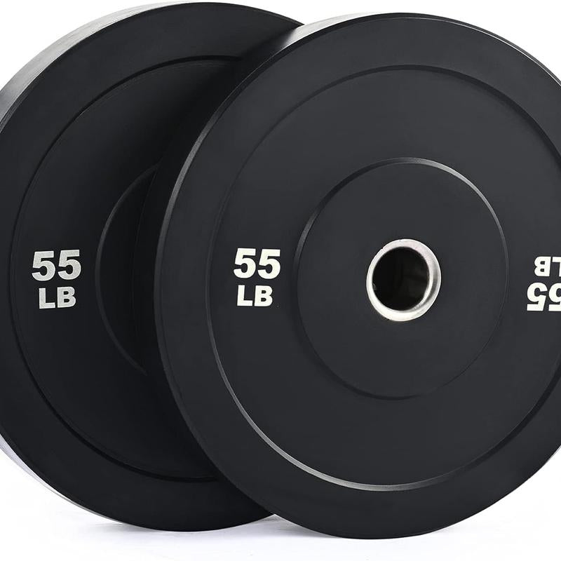 【September Restock】Zelus Weight Plate Set,Multi-Function Plate Set Twin 2" Bumper Plates, Olympic Weight Set with Rubber Barbell Dumbbell Plates Stainless Steel Inserts for Pro or Home/Outdoorfun Gym,Fitness,All Seasons,Gift Idea